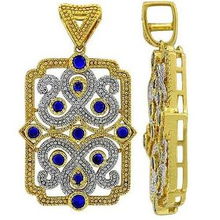 璀璨浪漫 navarro纳维欧925银镶水晶吊坠