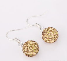 欧美热销Tresor Paris香巴拉满钻白色水晶耳饰E025全解析 价格、厂家与金银制品细节